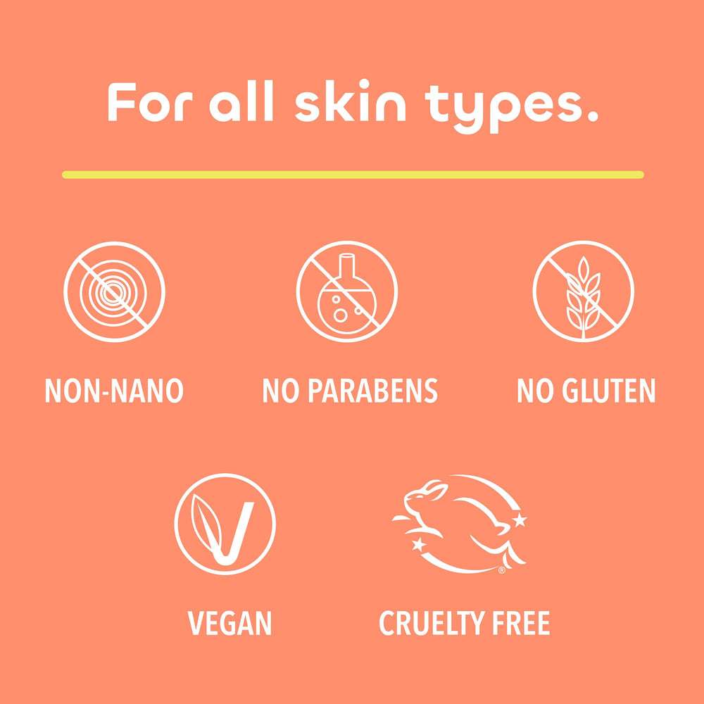 Seaweed Bath Co SPF 50 sunscreen applied daily demonstrates a natural finish and protection.