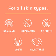 Seaweed Bath Co SPF 50 sunscreen applied daily demonstrates a natural finish and protection.