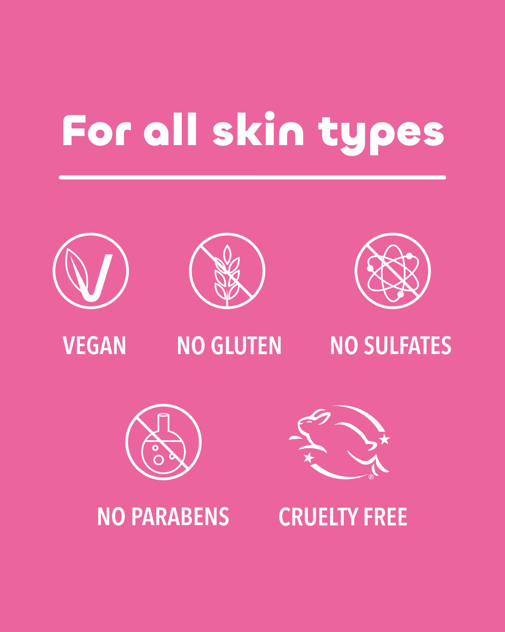 Gentle formula suitable for men, women and kids with sensitive skin.