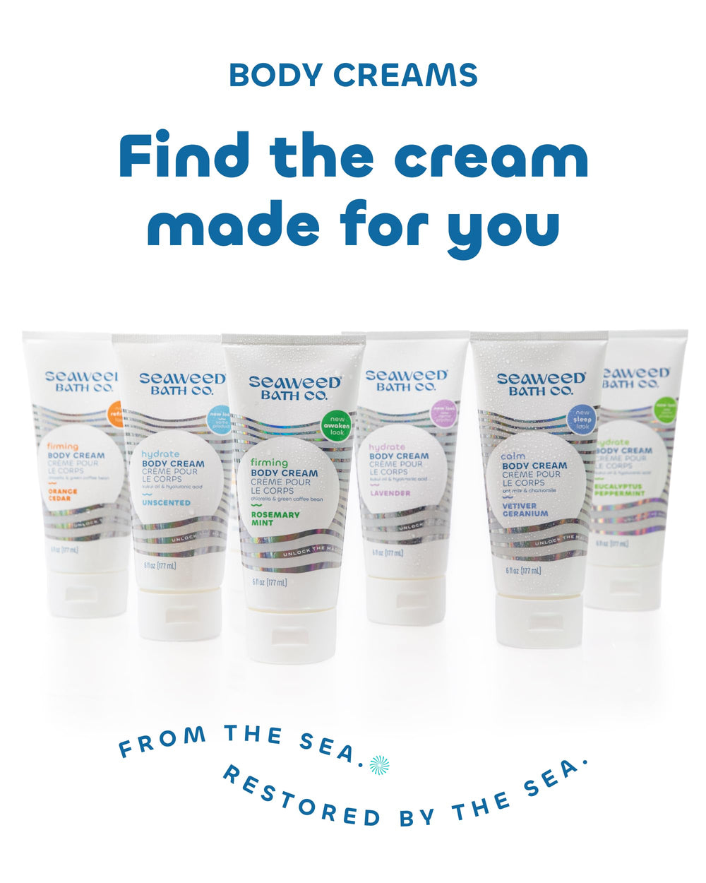 Seaweed Bath Co. applying firming cream on arm for daily moisturization