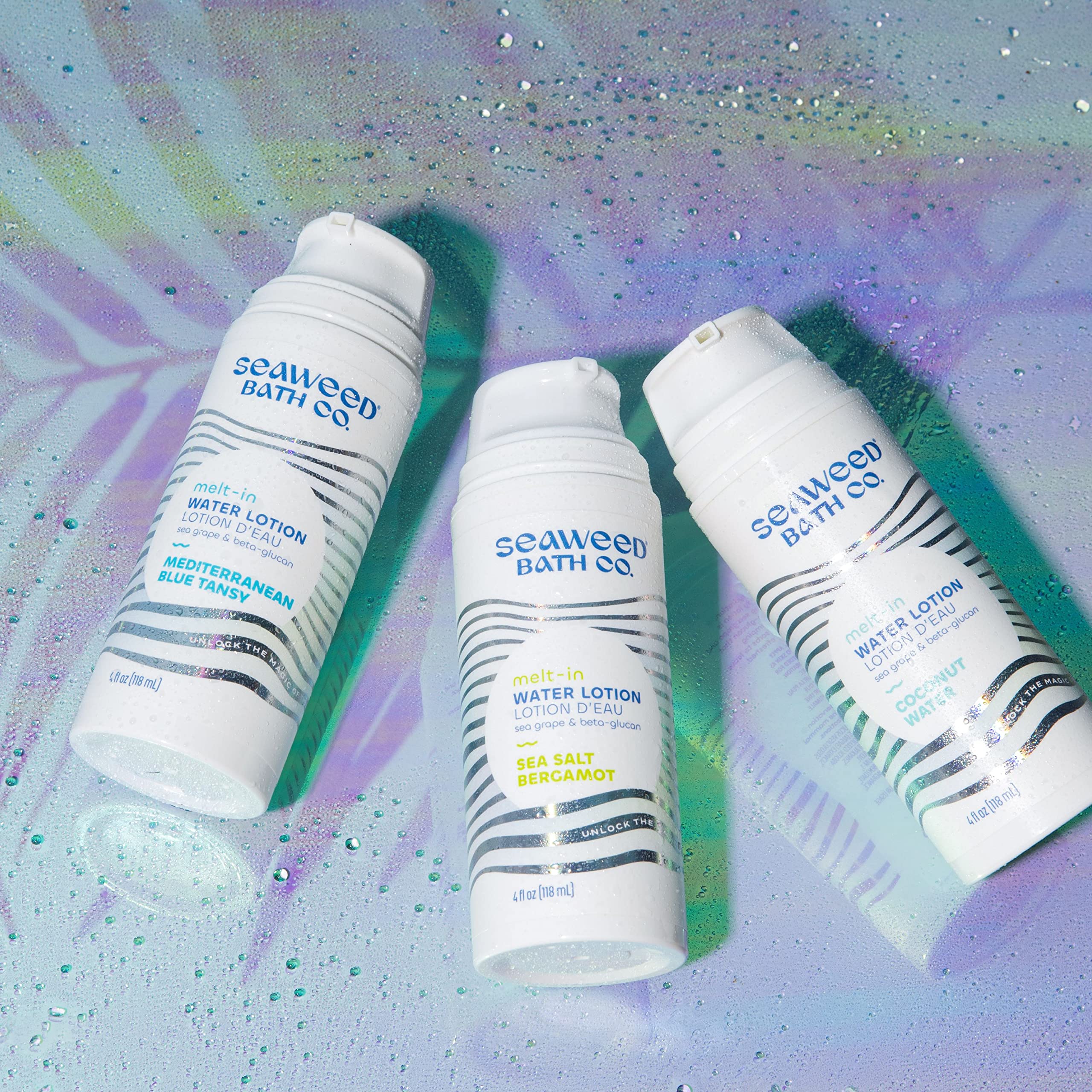 Beta-glucan supports skin barrier in Melt-In Water Lotion with lightweight hydration.