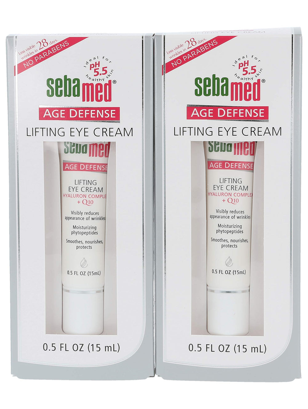 SEBAMED anti-aging eye cream two-pack boxed display