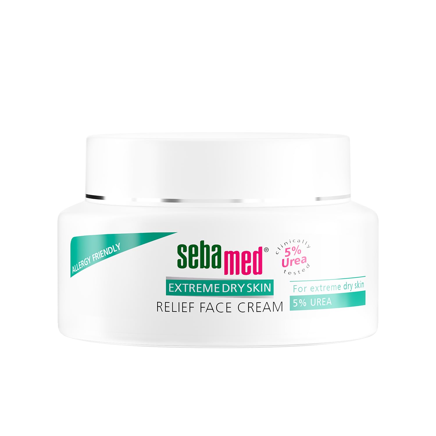 Sebamed Extreme Dry Skin Face Cream 5% Urea bottle closeup showing packaging and texture benefits