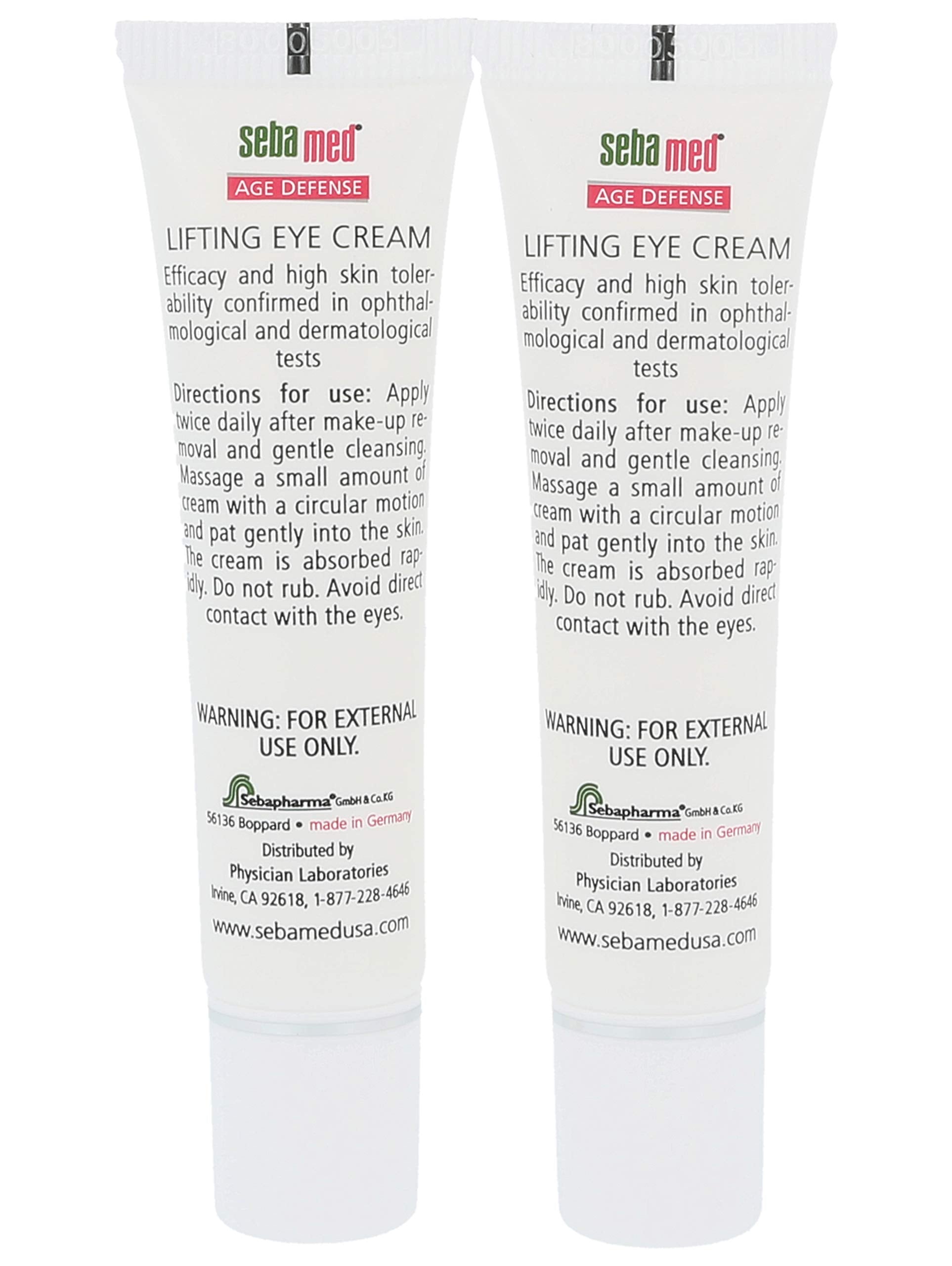 SEBAMED Q10 lifting eye cream close-up emphasizes moisture delivery