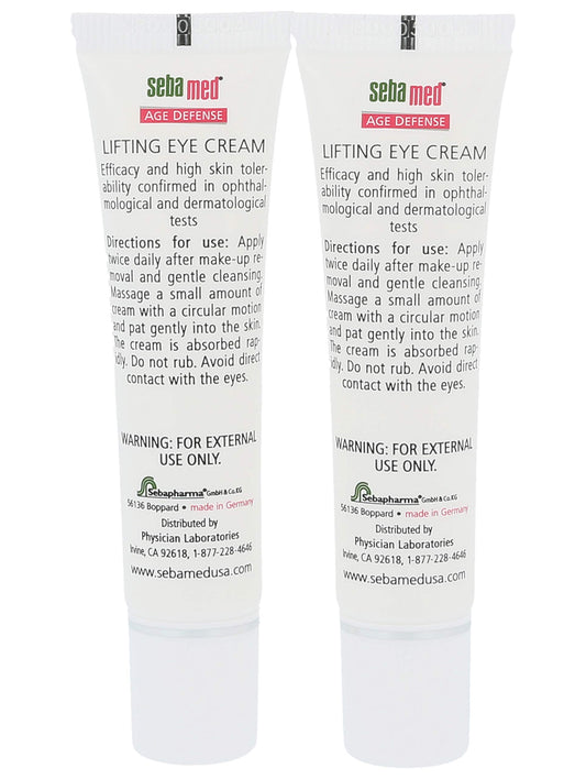 SEBAMED Q10 lifting eye cream close-up emphasizes moisture delivery