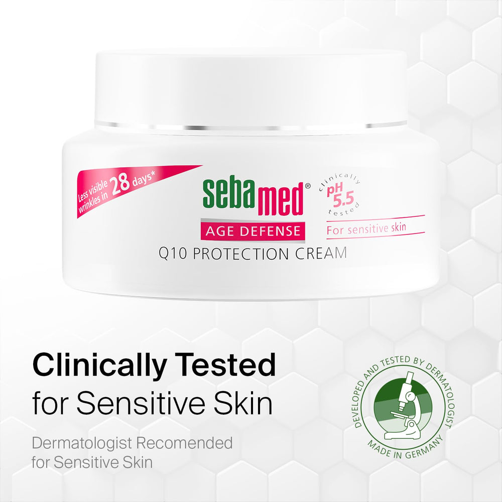 SEBAMED Q10 Protection Cream as a makeup base for a smooth look