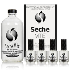 Seche Vite keeps nails looking fresh with a hard-set finish.