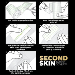 Second Skin Tattoo Cover matte finish reduces fabric sticking for comfortable wear.