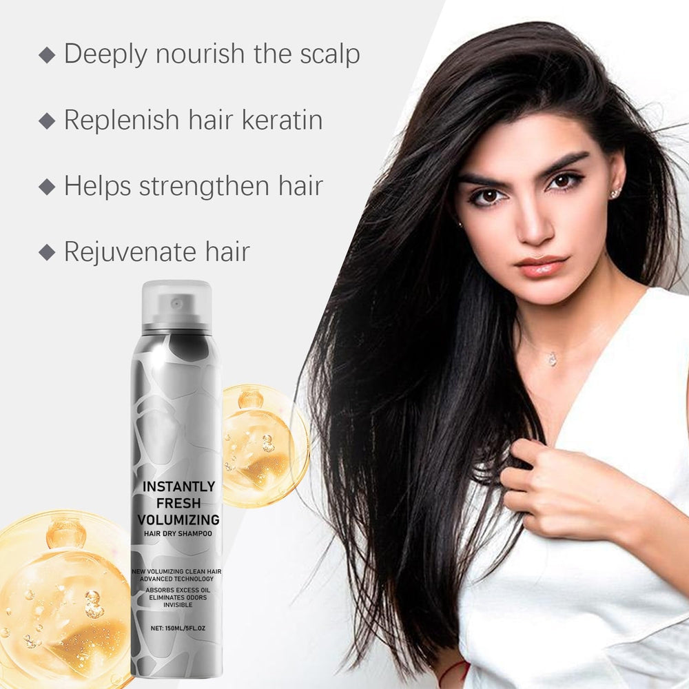 SECONDDAY no white residue formula blends with dark locks.