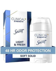 Secret Clinical Strength underarm protection during workouts.