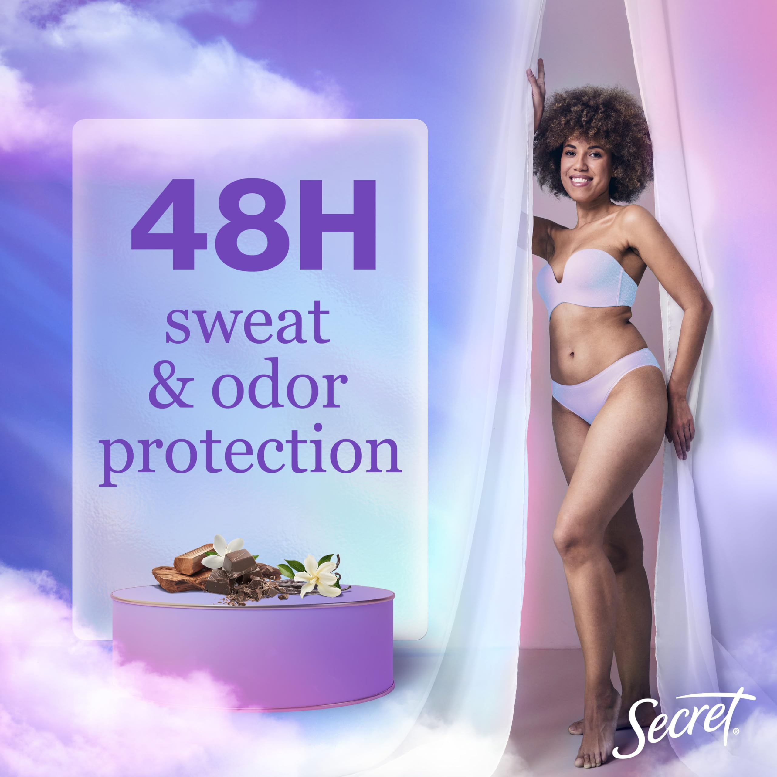 Secret Dry Spray in-hand application demonstrating quick, even coverage.