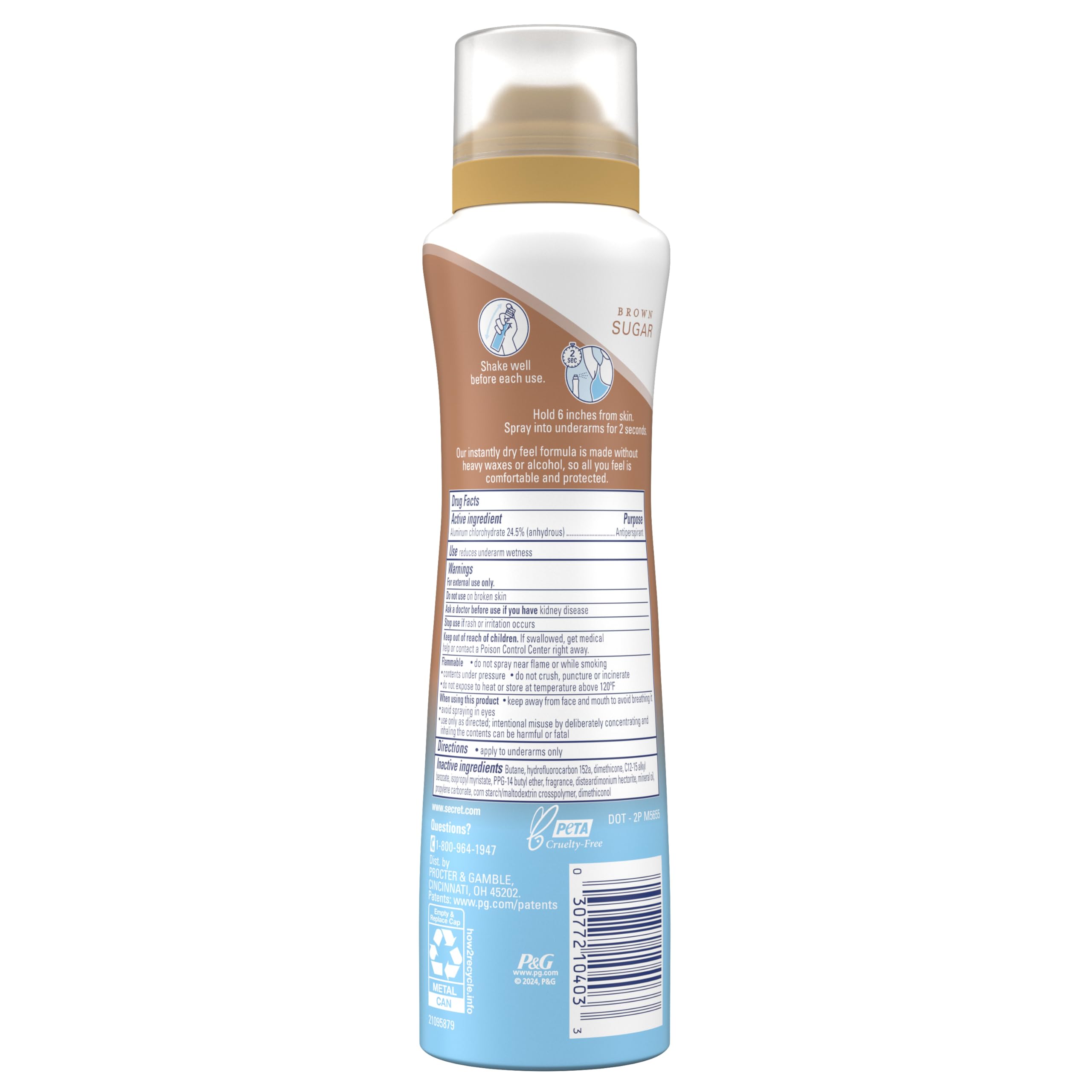 Secret Dry Spray pack of 3 on display, showcasing value and convenience.