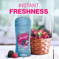 Secret Fresh cruelty-free label signaling ethical choice.