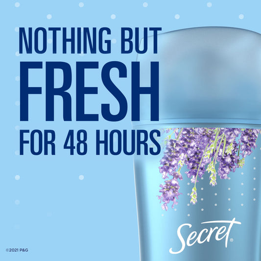 Secret Fresh Luxe Lavender bottle cap highlighting travel-friendly packaging.