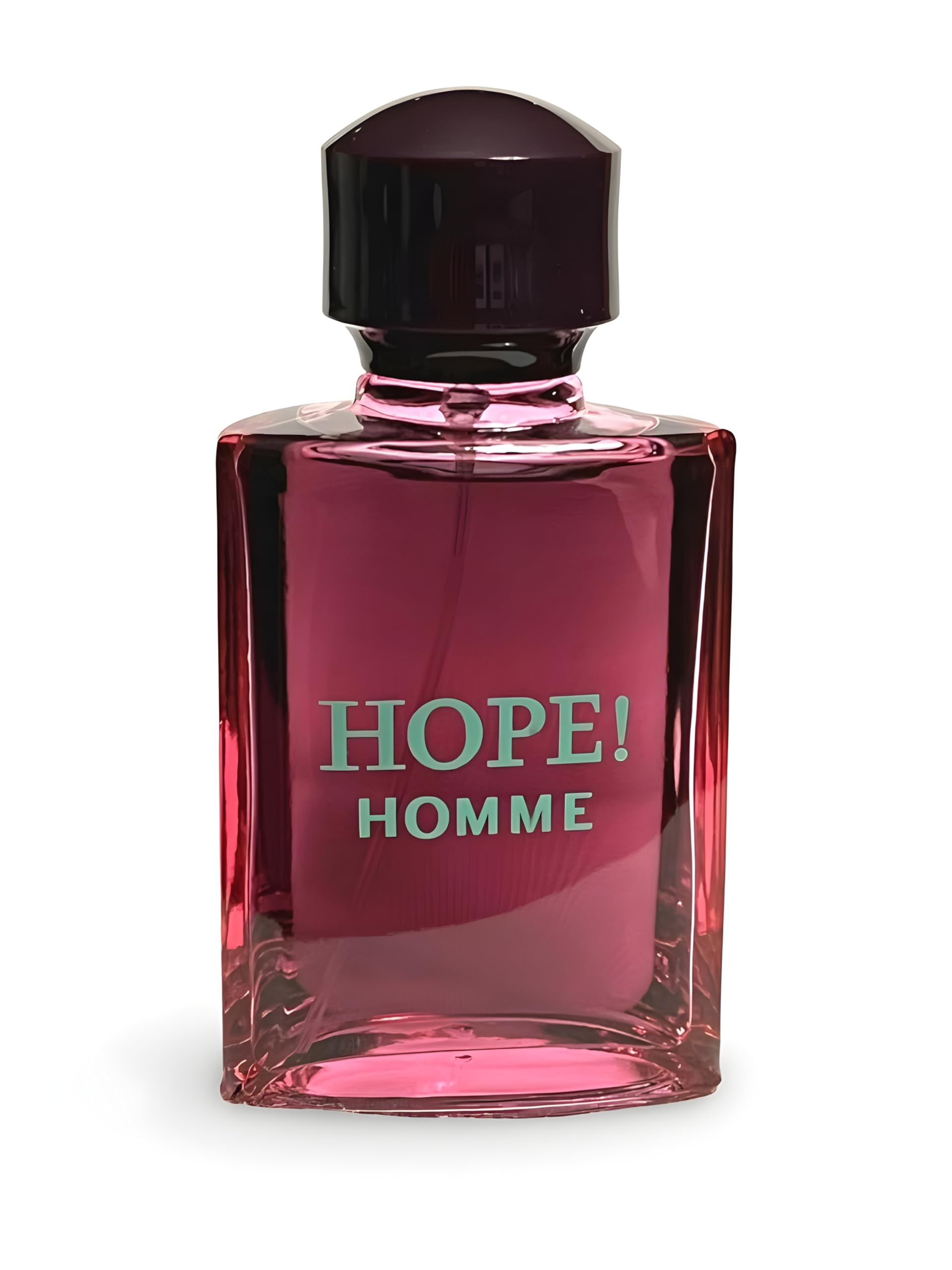 Secret Plus HOPE! Homme EDP bottle-cap-closeup emphasizes luxury packaging.
