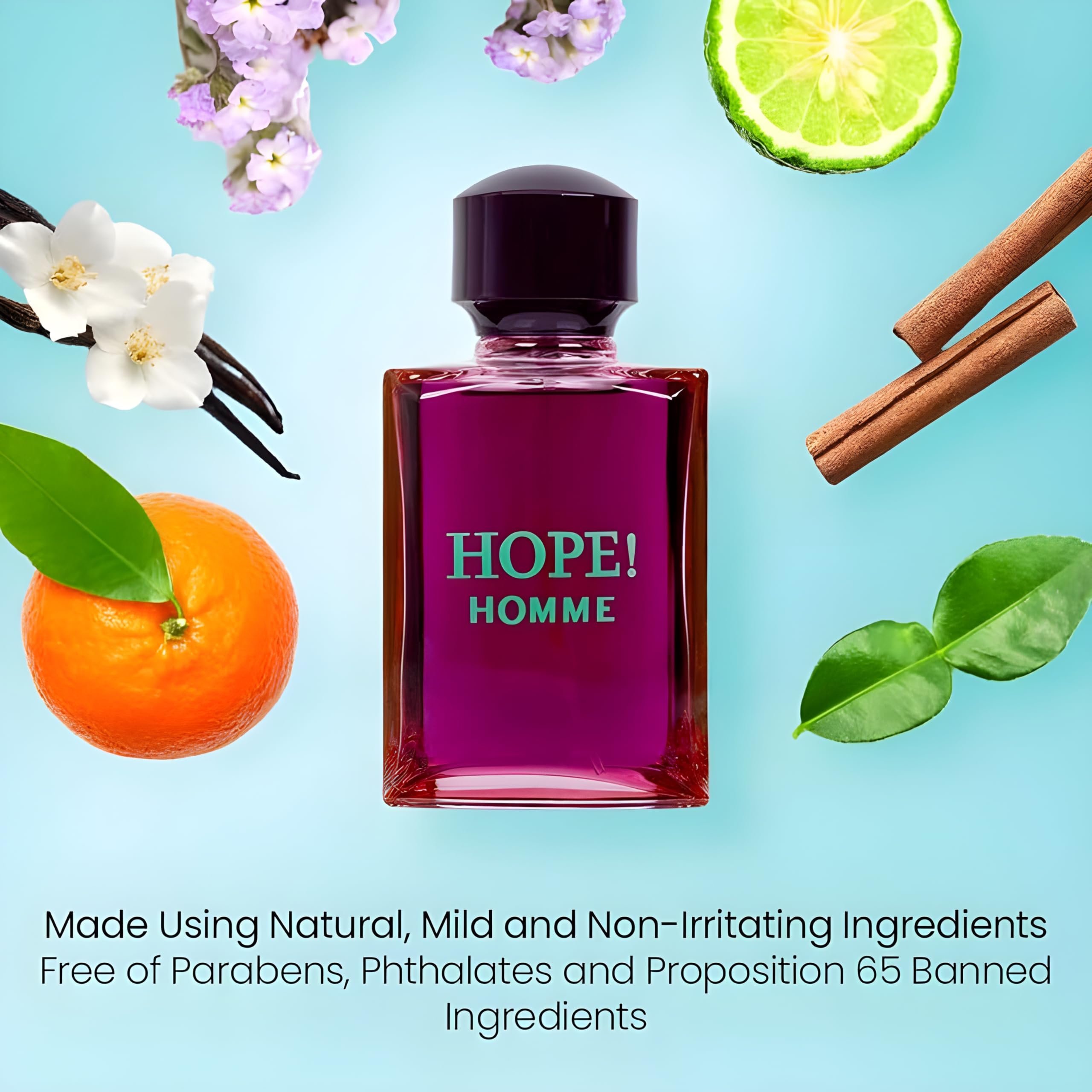 Secret Plus HOPE! Homme EDP on vanity hints at daily ritual readiness.