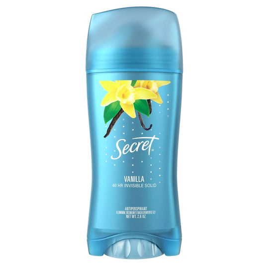 Secret Scent Expressions invisible solid dries clear for all-day confidence.