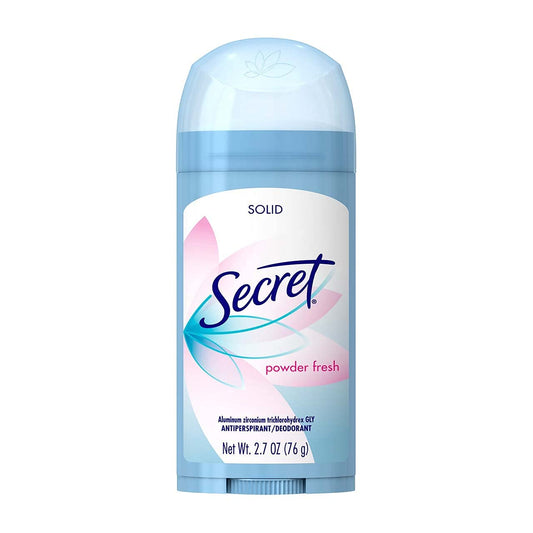 Secret solid deodorant application smooth glide for easy morning routine