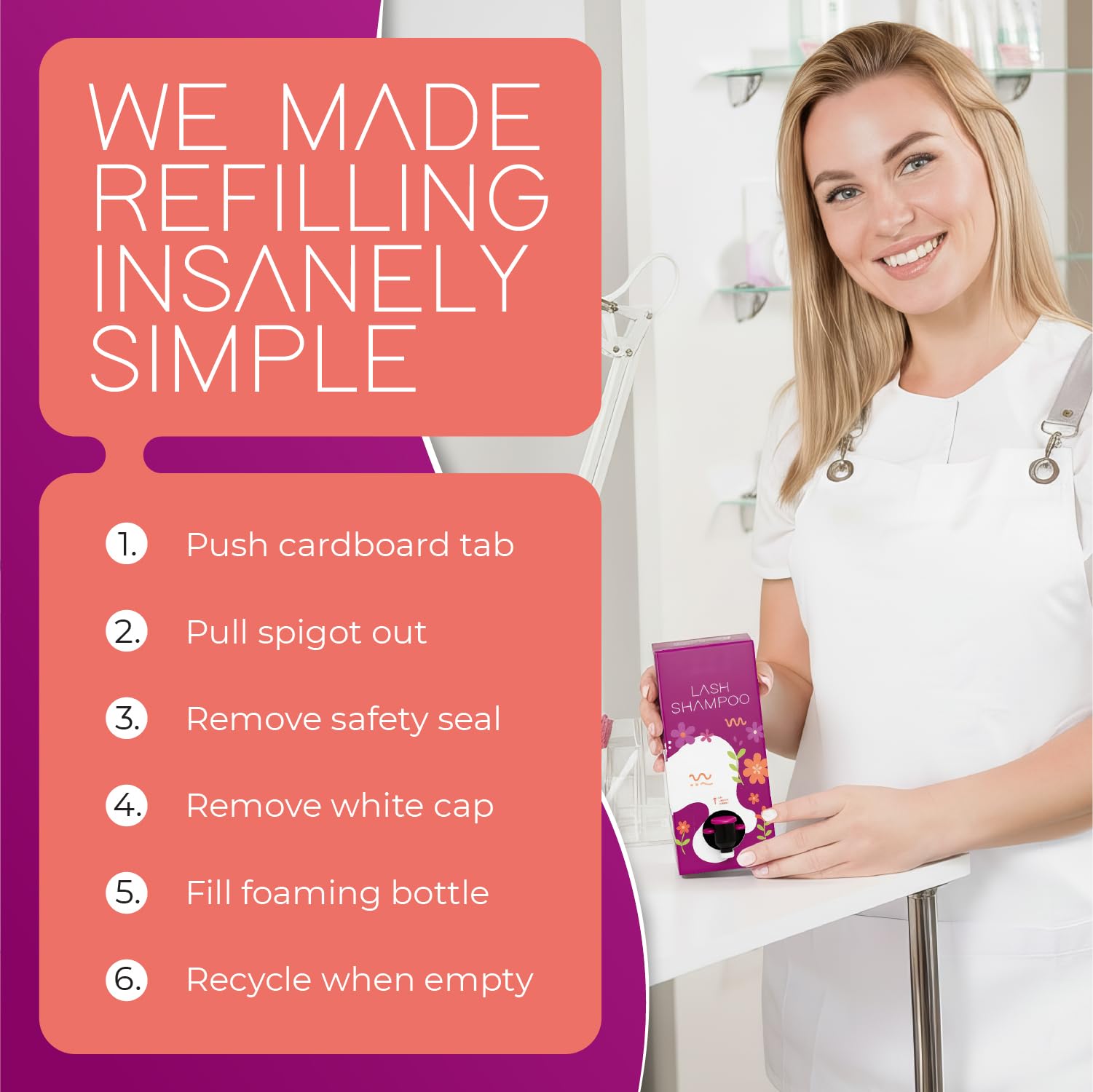 Fragrance-free, eye-safe formula by SecretsID.