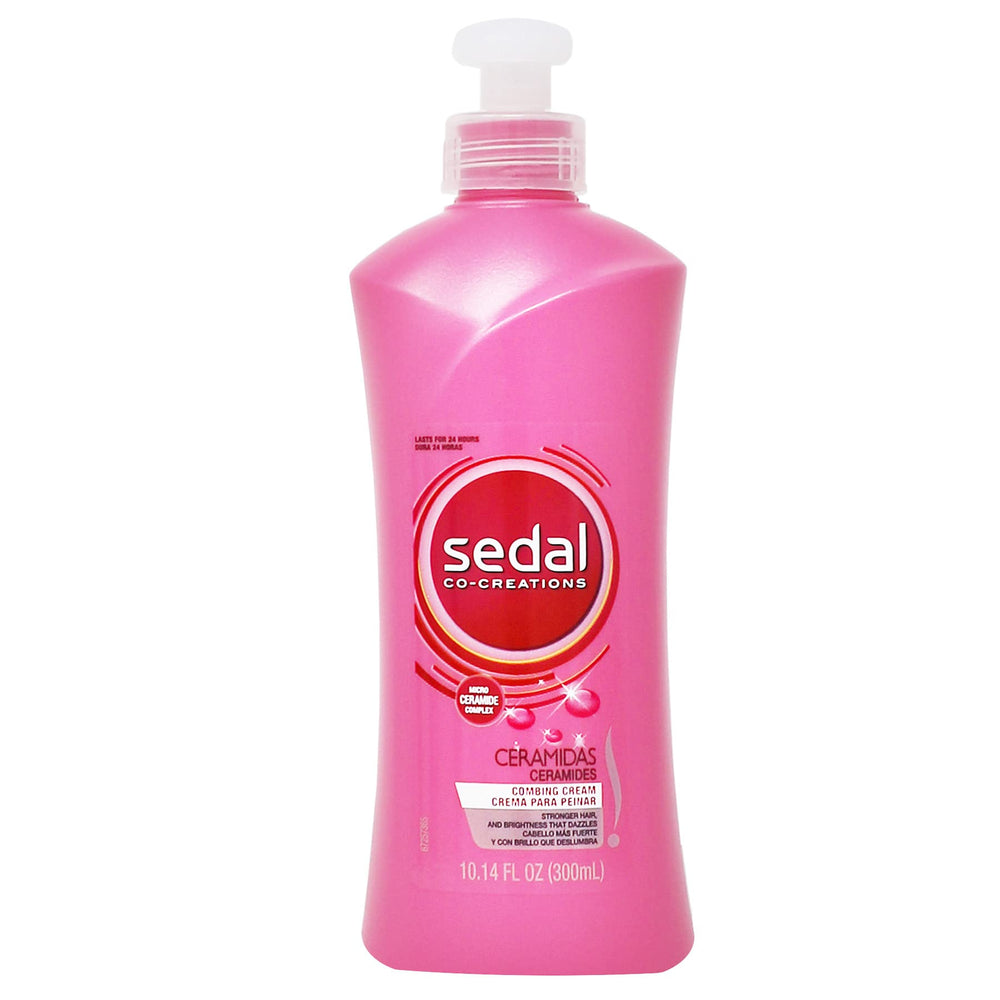 Sedal Ceramides Leave-In bottle on damp hair for silky, detangled results