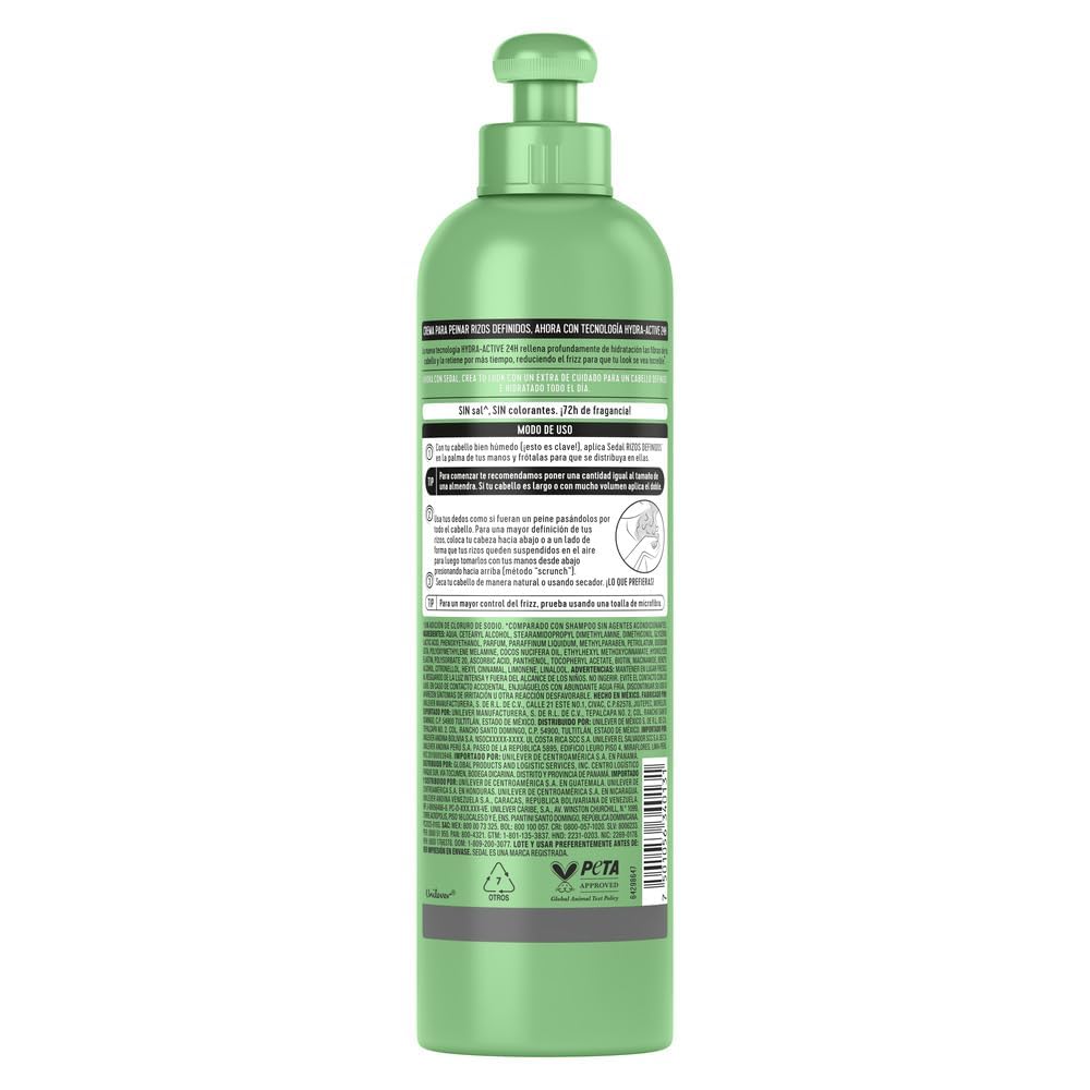 Sedal Cream tube applying on curly hair demonstrates easy definition work.