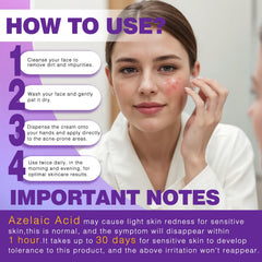 Sefralls azelaic acid cream on blemishes suggests even skin tone support