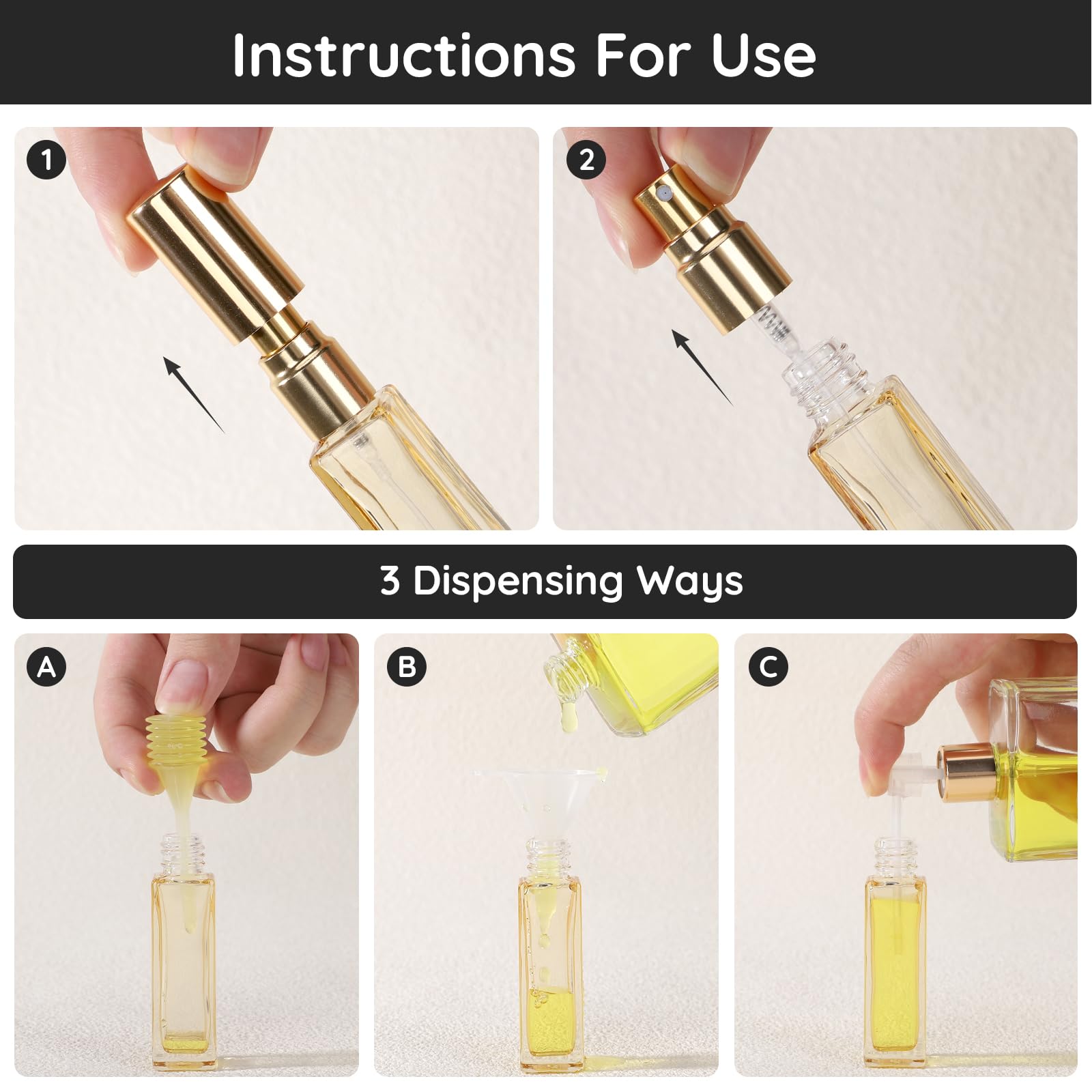Segbeauty leakproof nozzle perfume bottle prevents leaks during travel and storage.