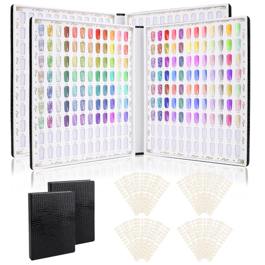 Segbeauty nail color showing book open with 216 color slots for quick selection