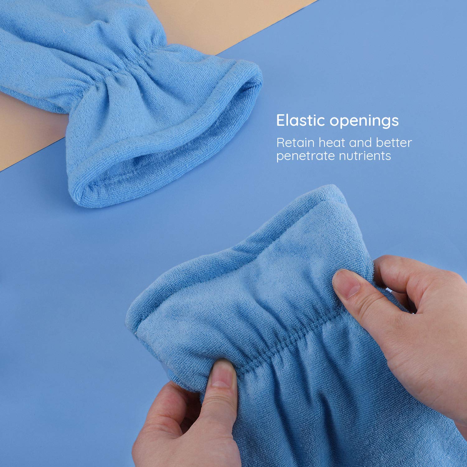 Segbeauty paraffin wax gloves blue wearable comfort for hands and feet care