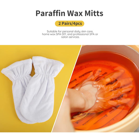 Segbeauty paraffin wax mitts with heat retention for soothing warmth