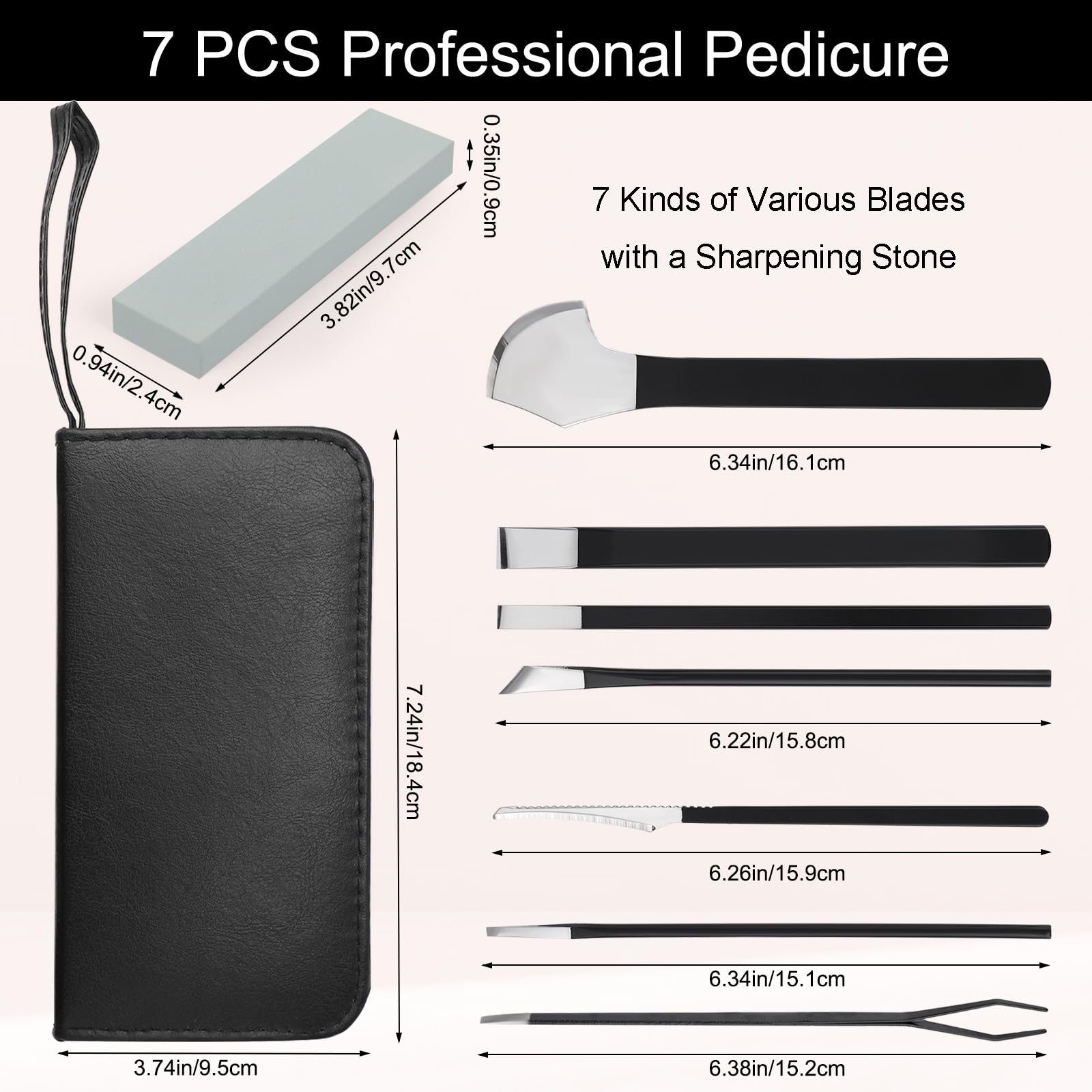 Segbeauty storage bag for pedicure tools keeps blades secure during travel