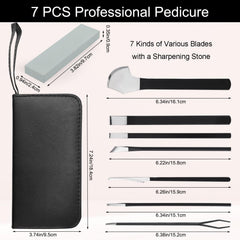 Segbeauty storage bag for pedicure tools keeps blades secure during travel