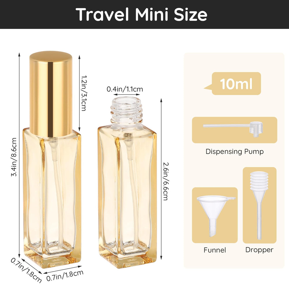 Segbeauty refill kit with funnel, dropper, and pump makes fragrance transfers simple.