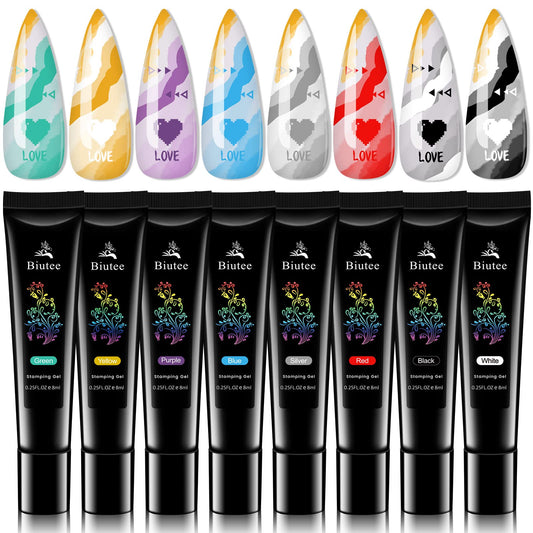 SEISSO black stamping gel for sharp, long-lasting nail art.