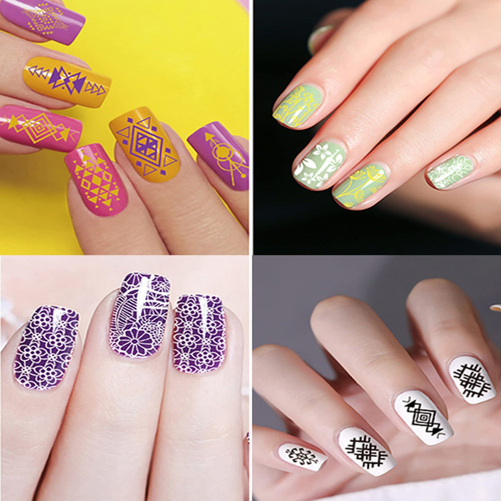 SEISSO green stamping gel for fresh, botanical-inspired nail details.