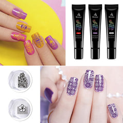SEISSO white stamping gel for clean highlights and precise patterns.