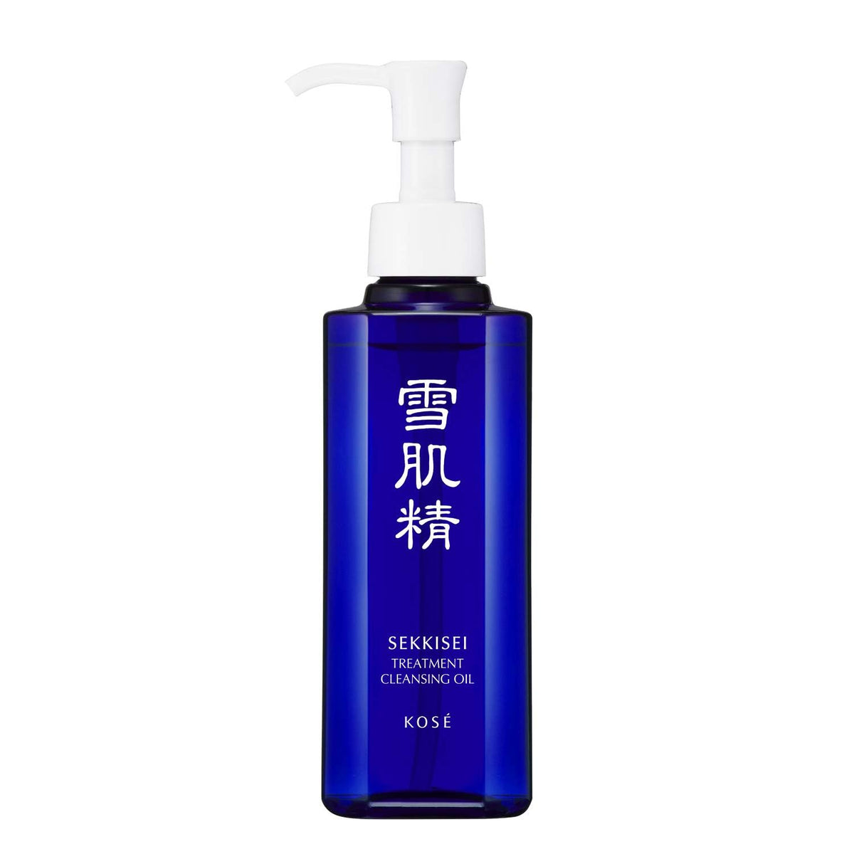 SEKKISEI Treatment Cleansing Oil bottle emphasizes hydrating cleansing for radiant skin.