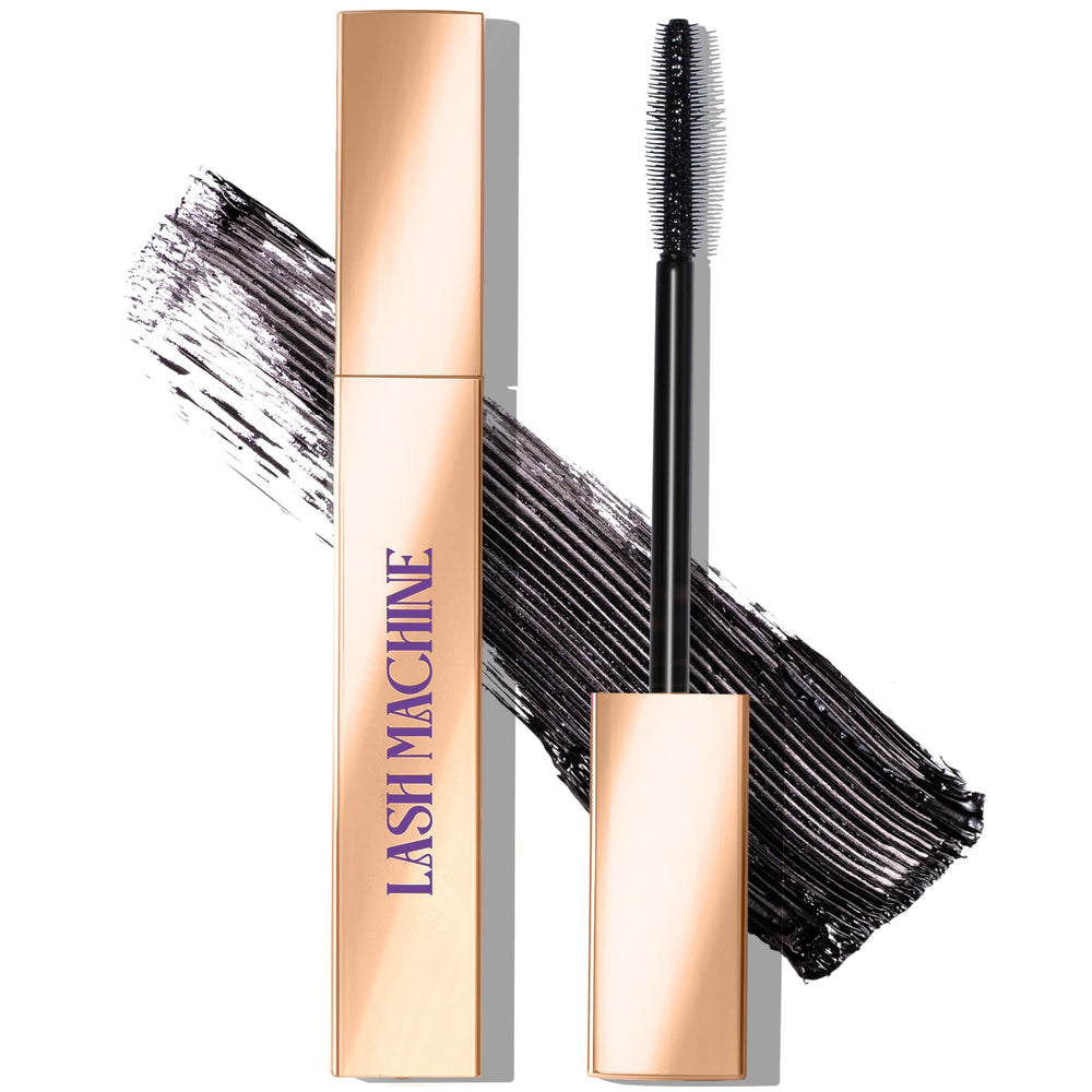 SELESTIA BEAUTY Lengthening Mascara Lash Machine close-up showing dramatic length and definition