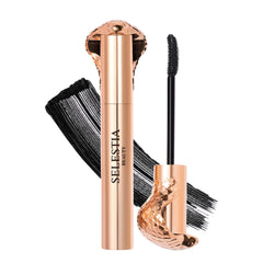 SELESTIA BEAUTY Queen Cobra mascara bottle front with curling potential.