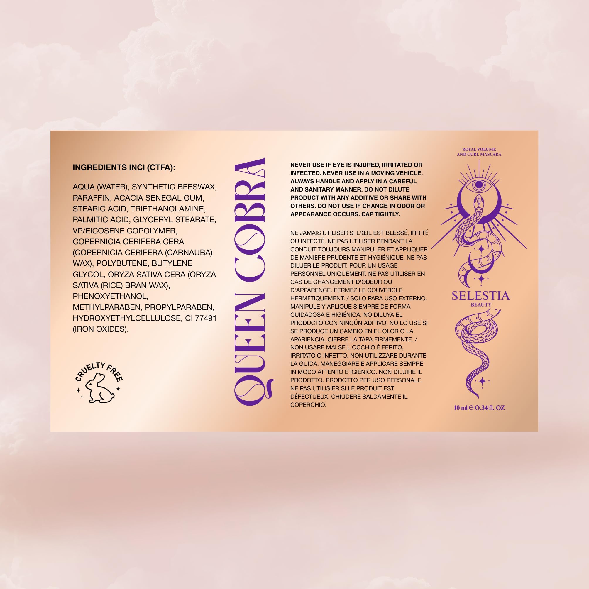 Daily wear Queen Cobra for long-lasting hold on lashes.