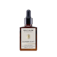 Self Glow by James Read Sunbright Mix-In Drops bottle pour for customizable glow