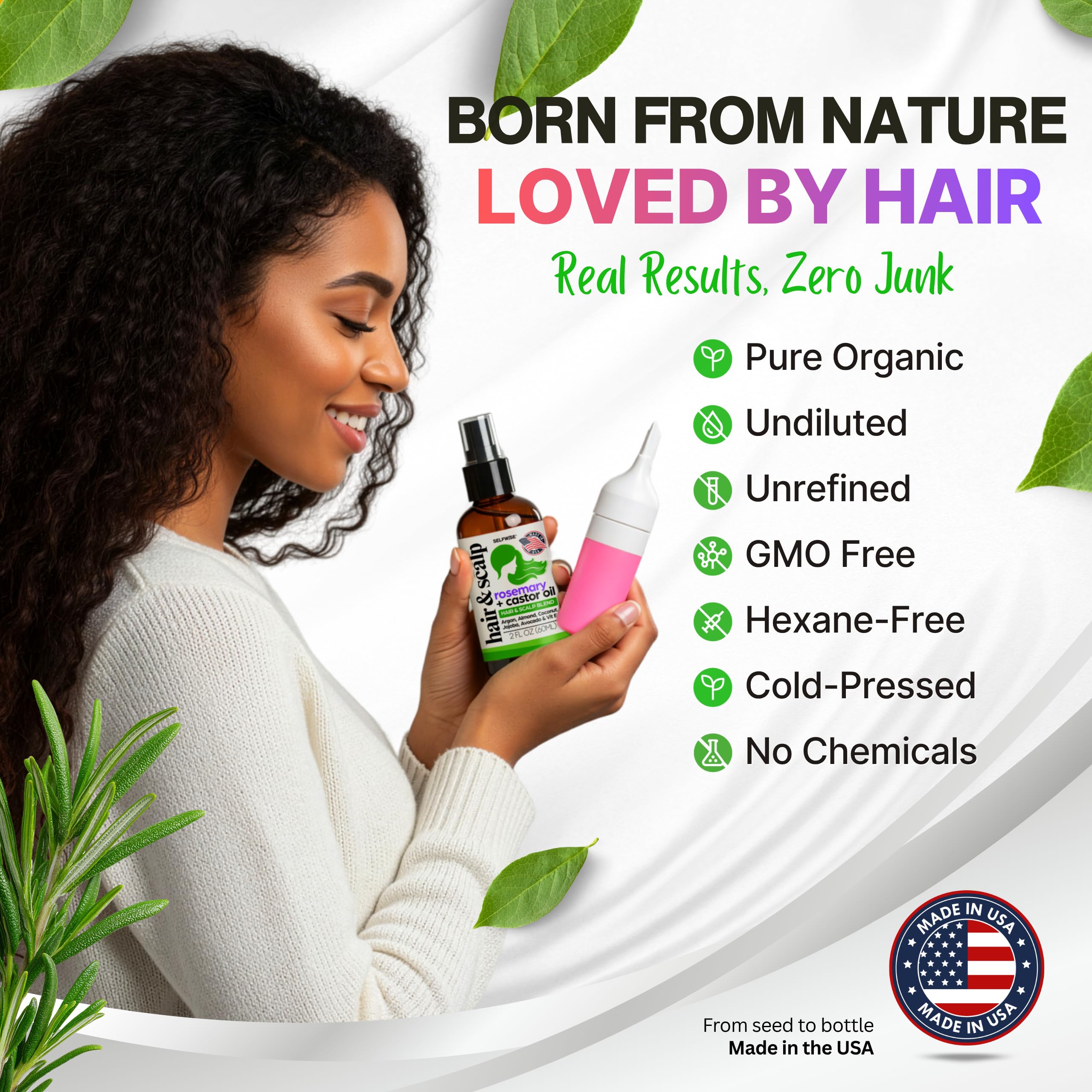 SelfWise avocado vitamin E nourishment to fortify and improve elasticity.