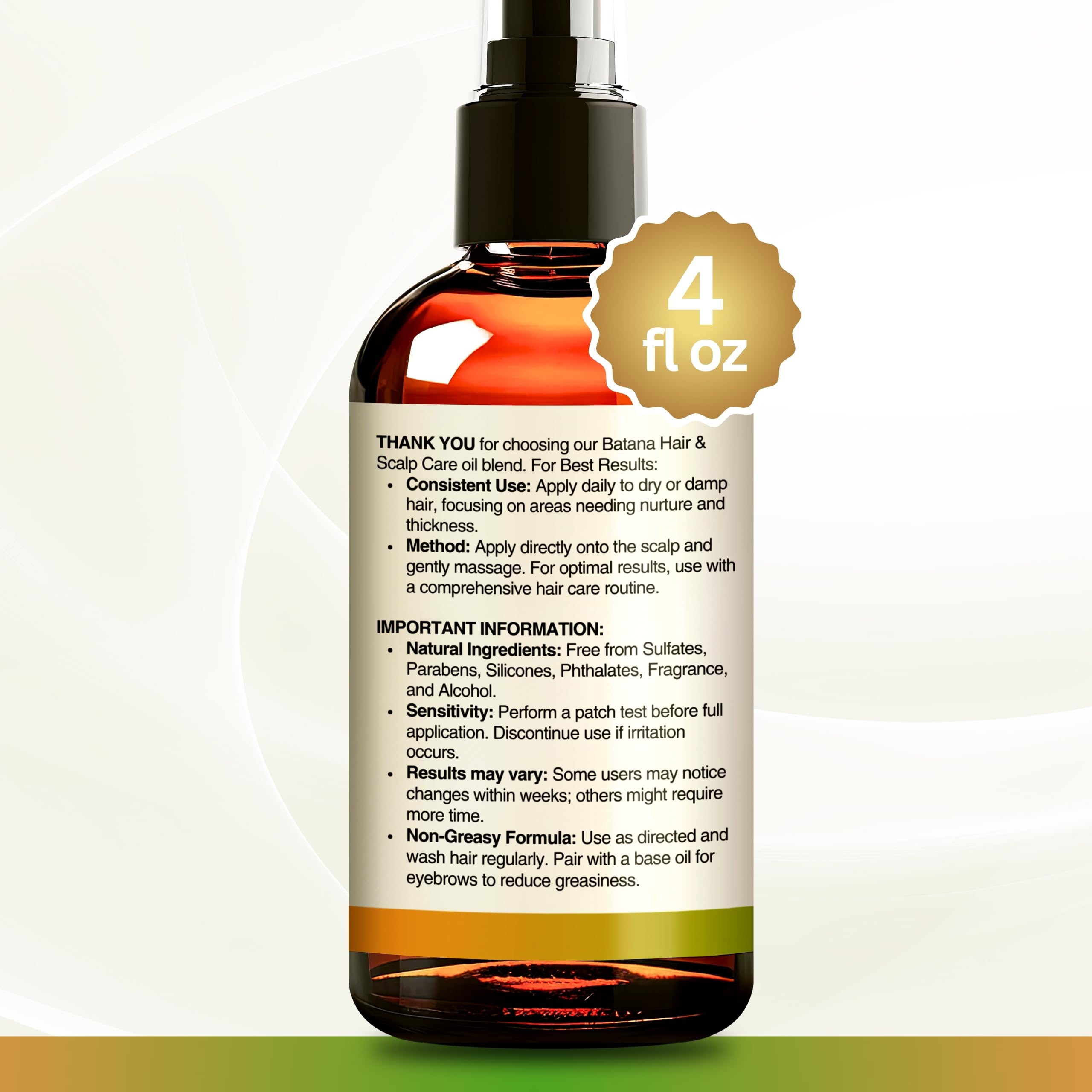 Nourished eyebrows with SELFWISE Batana Oil.
