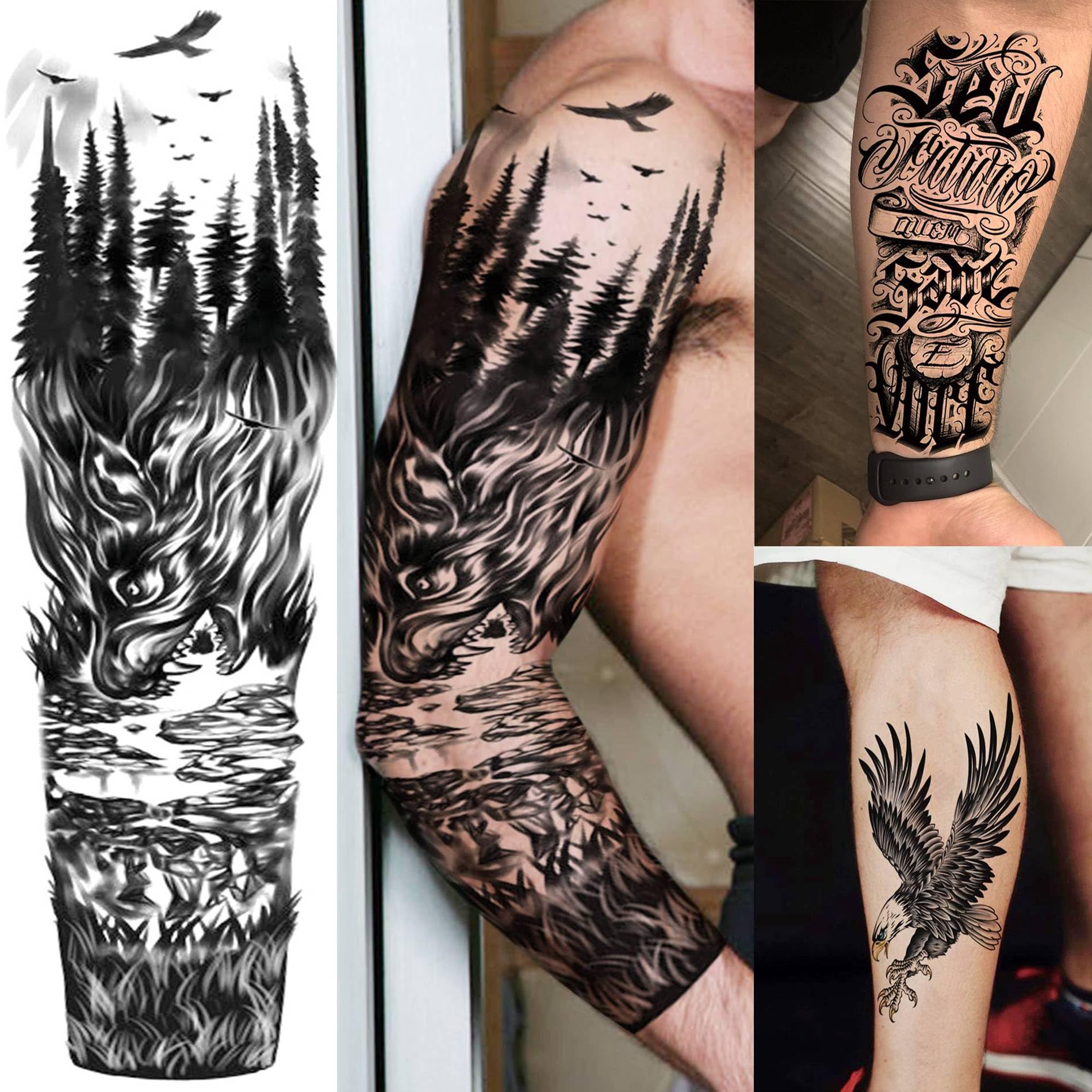 SELIDODO 20-sheets pack for versatile full-arm body art
