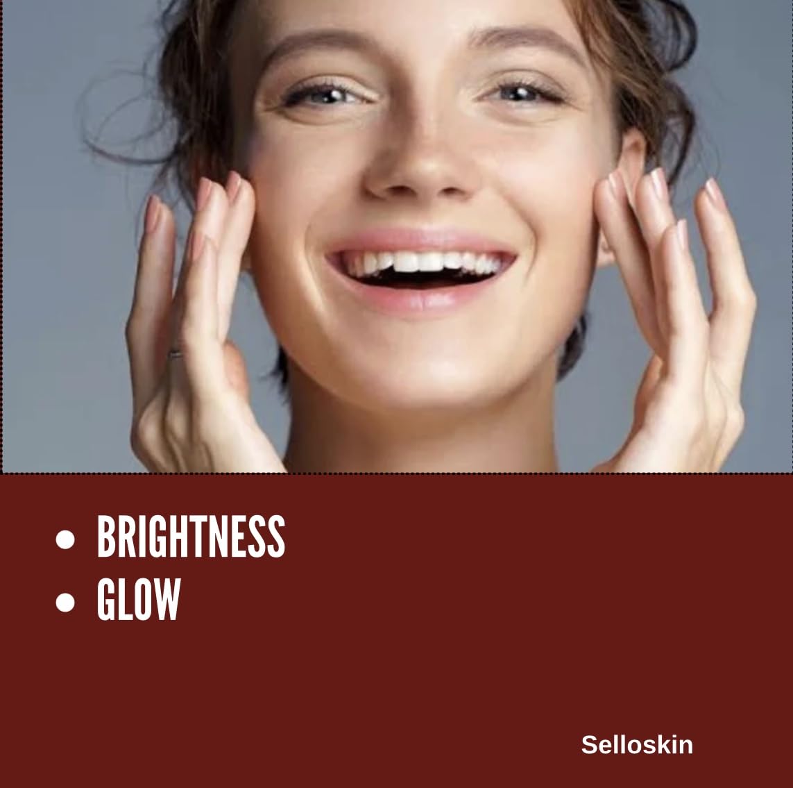 Selloskin Vitamin C Serum on skin delivers radiant glow