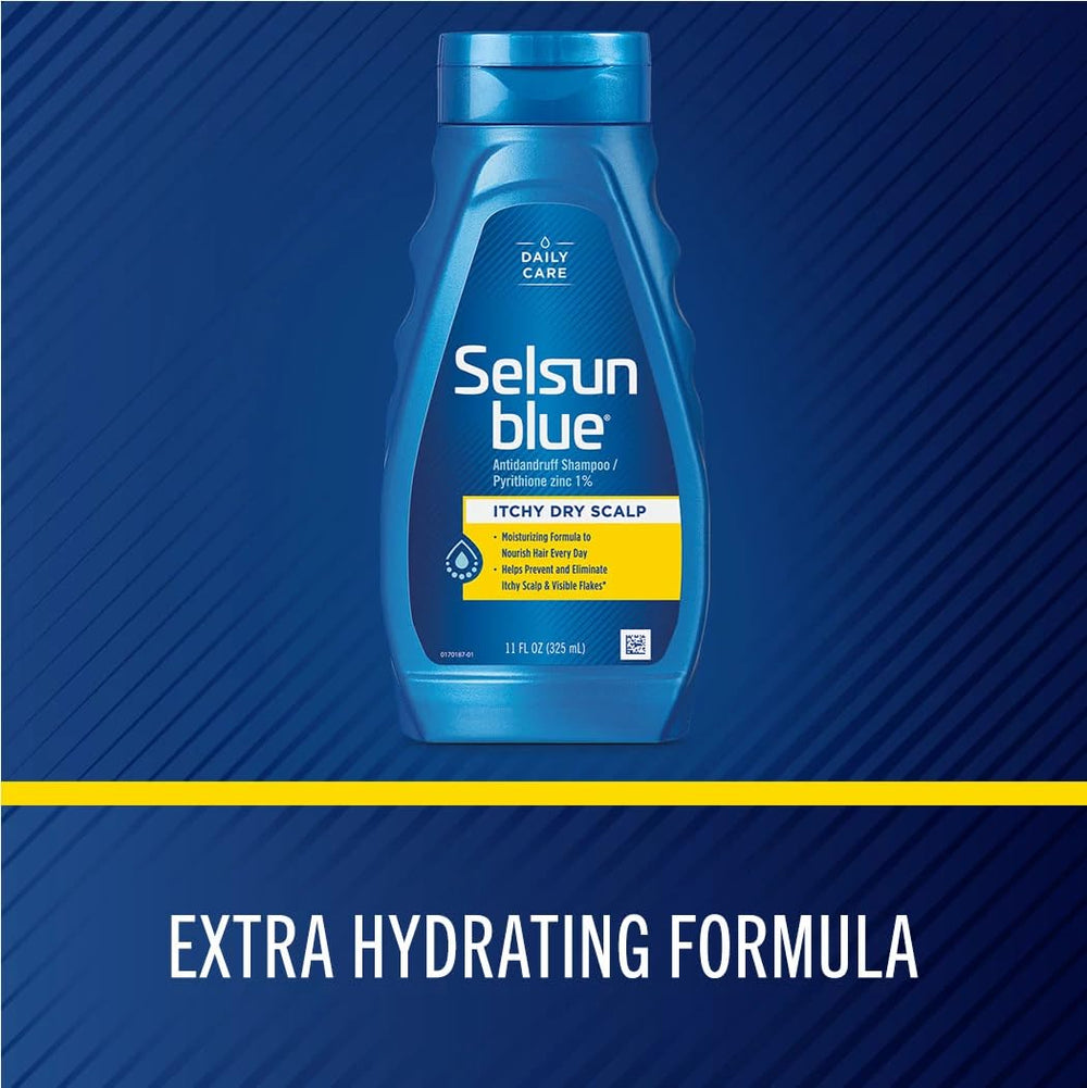 Selsun Blue dandruff shampoo foamy application spreads evenly through hair.