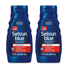 Selsun Blue medicated shampoo bottle front view for dandruff care