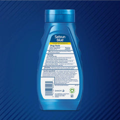 Selsun Blue water rinse action shows cleansing performance.