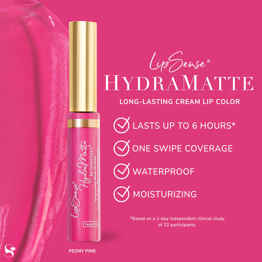 SeneGence LipSense HydraMatte demonstrates waterproof, transfer-proof wear.