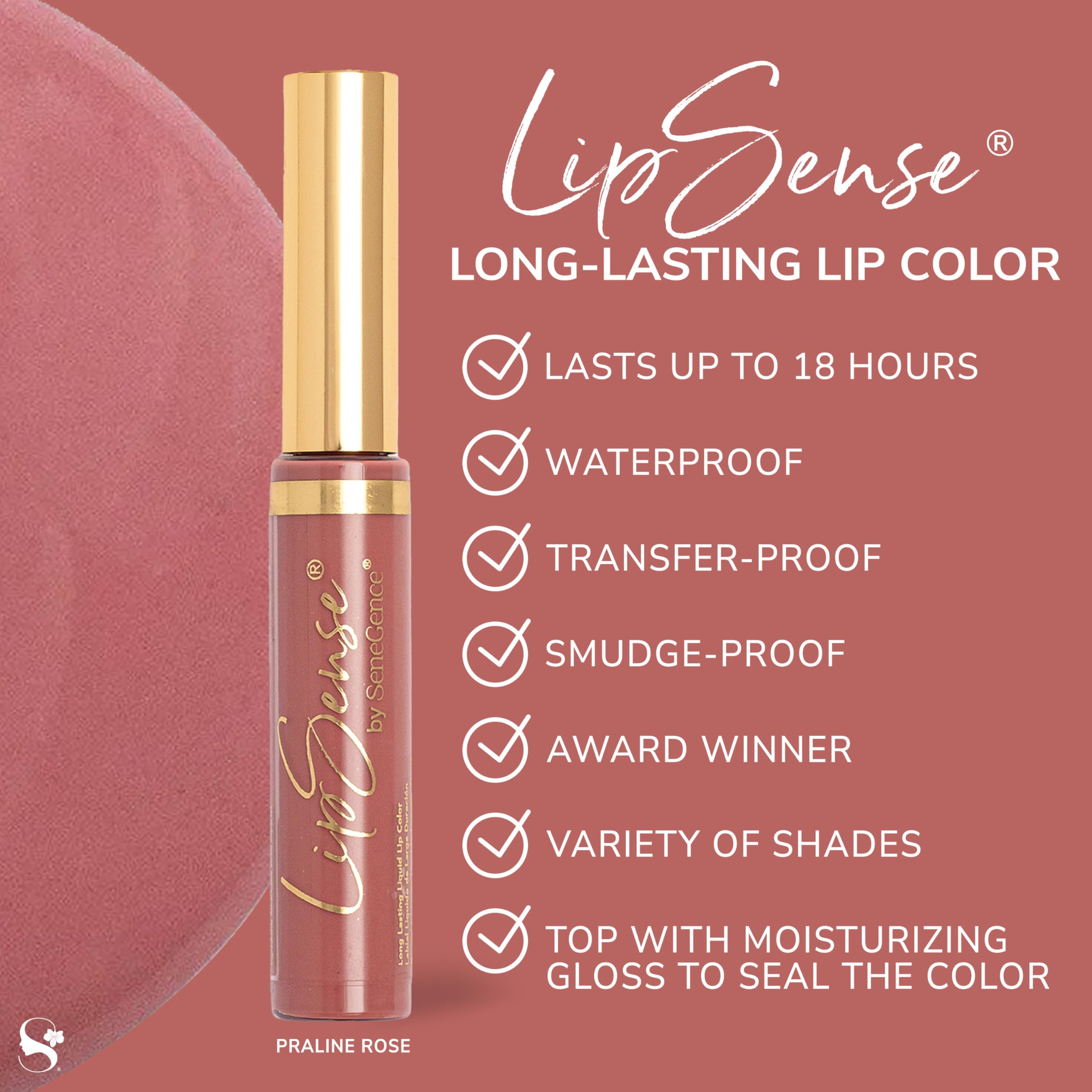 SeneGence LipSense matte shade swatch for a modern, long-lasting finish